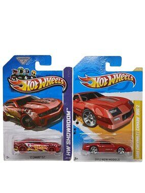 2 Hot Wheels '12 Camaro ZL1 & '12 Chevrolet IROC-Z Die-Cast NEW #I-12